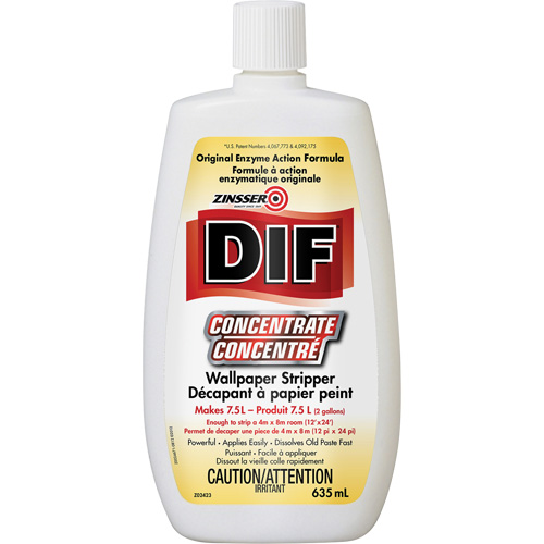 D&eacute;capant &agrave; papier peint en liquide concentr&eacute; Zinsser DIF, 635 ml, Bouteille Waymarc Industries Inc