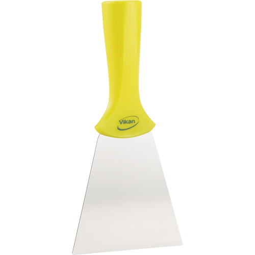 Grattoir en acier inoxydable avec poign&eacute;e montable sur manche, Jaune, 4" la x 8" lo Waymarc Industries Inc