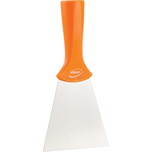 Grattoir en acier inoxydable avec poign&eacute;e montable sur manche, Orange, 4" la x 8" lo Waymarc Industries Inc