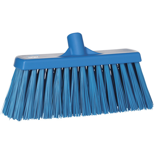 Balai-brosse robuste, Crins Ferme, 13", Polyester, Bleu Waymarc Industries Inc