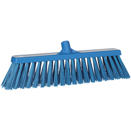 Balai-brosse robuste, Crins Ferme, 20", Polyester, Bleu Waymarc Industries Inc