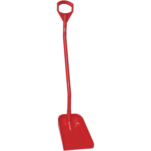 Pelle ergonomique &agrave; lame r&eacute;duite, Longueur de 50", Plastique, Rouge Waymarc Industries Inc