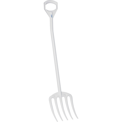Hygienic Fork, 49" Length, Plastic, White Waymarc Industries Inc