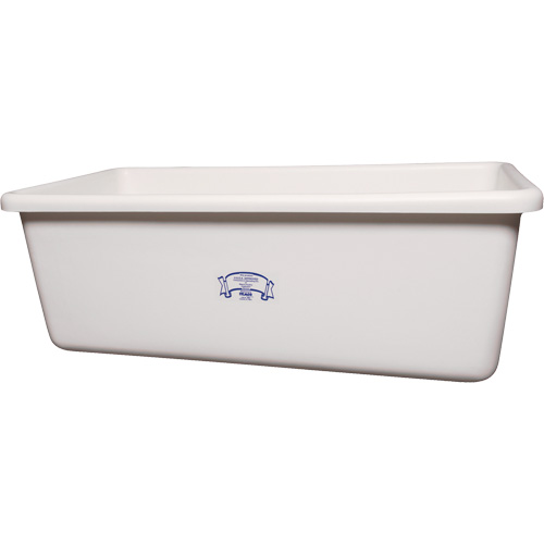 Transport Storage Tub, Plastic, White Waymarc Industries Inc