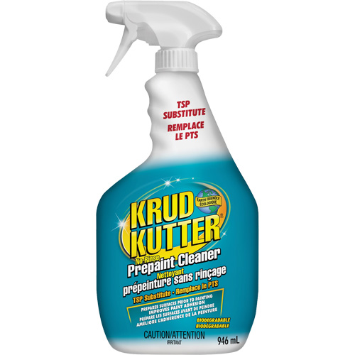 Nettoyant pour pr&eacute;peinture sans rinçage Substitut TSP Krud Kutter, 946 ml, Bouteille &agrave; g&acirc;chette Waymarc Industries Inc
