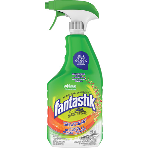 D&eacute;sinfectant nettoyant polyvalent Fantastik, 650 ml, Bouteille &agrave; g&acirc;chette Waymarc Industries Inc