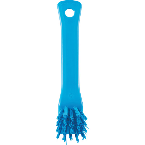 Brosse avec rebord grattoir, Soies Ferme, Longueur de 6", Bleu Waymarc Industries Inc