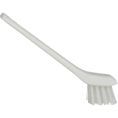 Brosse avec rebord grattoir, Soies Ferme, Longueur de 6", Blanc Waymarc Industries Inc