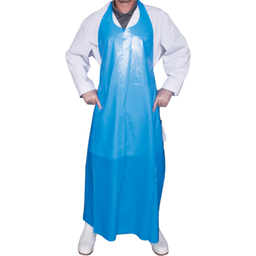 Tablier Top Dog de 6 mil, Polyur&eacute;thane, 45" lo x Bleu Waymarc Industries Inc