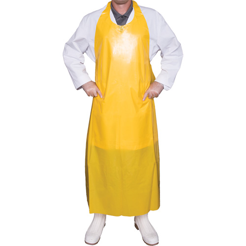 Tablier Top Dog de 8 mil, Polyur&eacute;thane, 45" lo x Jaune Waymarc Industries Inc