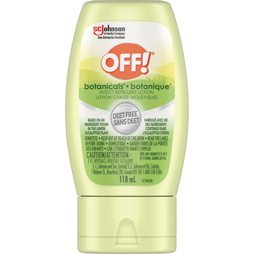 Off!&reg; Botanicals&reg; Insect Repellent, DEET Free, Lotion, 118 g Waymarc Industries Inc