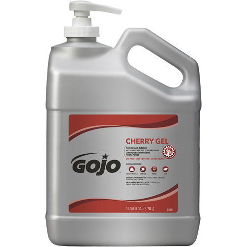 Hand Cleaner, Gel/Pumice, 4.5 L, Pump Bottle, Cherry Waymarc Industries Inc