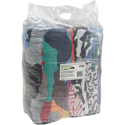 Chiffons fabriqu&eacute;s &agrave; partir de mat&eacute;riaux recycl&eacute;s, Coton, M&eacute;lange de couleurs, 25 lb Waymarc Industries Inc