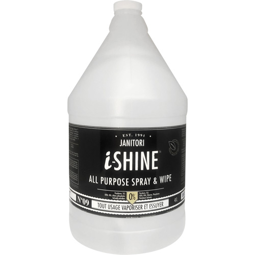 Janitori All-Purpose i-Shine Spray & Wipe, 4 L, Jug Waymarc Industries Inc