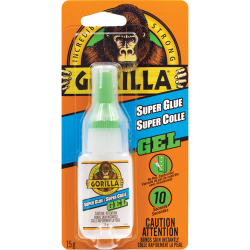 Super Glue Gel, 15 g, Bottle, Clear Waymarc Industries Inc