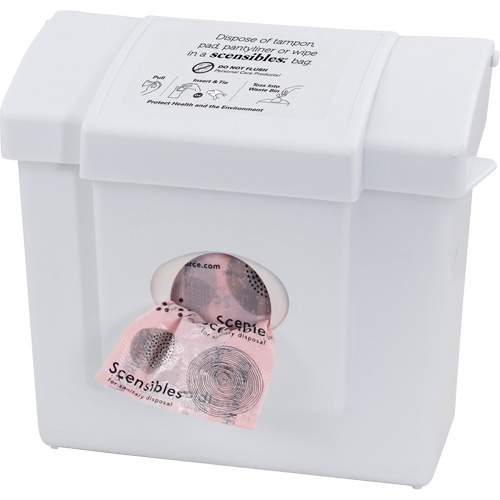 Contenant &agrave; d&eacute;chets & distributeur combin&eacute; Scensibles Waymarc Industries Inc