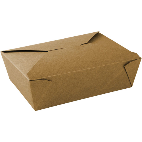 Kraft Take Out Food Containers, Corrugated, Rectangular Waymarc Industries Inc