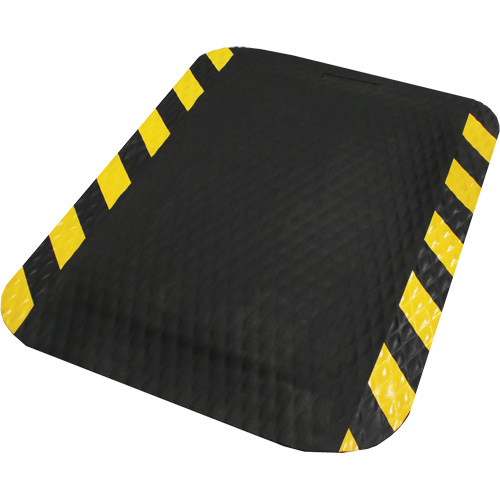 Hog Heaven Mat, Diamond, 2' x 3' x 5/8", Black/Yellow, Nitrile Waymarc Industries Inc