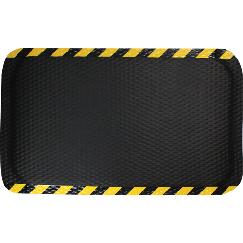 Hog Heaven Mat, Diamond, 3' x 5' x 5/8", Black/Yellow, Nitrile Waymarc Industries Inc