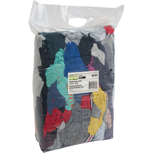 Recycled Material Wiping Rags, Cotton, Mix Colours, 10 lbs. Waymarc Industries Inc