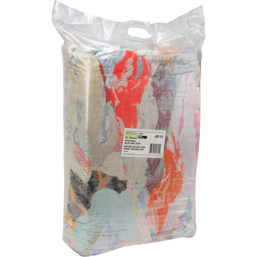 Recycled Material Wiping Rags, Terrycloth, Mix Colours, 25 lbs. Waymarc Industries Inc