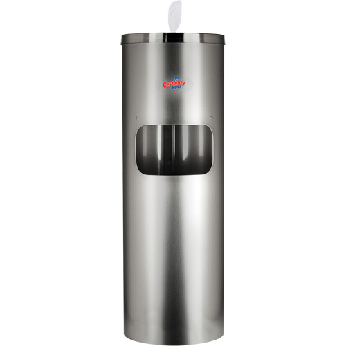 Support de plancher en acier inoxydable pour lingettes Waymarc Industries Inc