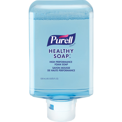 Savon mousse de haute performance ES10 PURELL HEALTHY SOAP avec la technologie CLEAN RELEASE, Mousse, 1200 ml, Sans parfum Waymarc Industries Inc