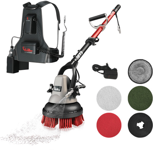 Portable Handheld Scrubber MSJET with Backpack, Polisher/Scrubber Waymarc Industries Inc
