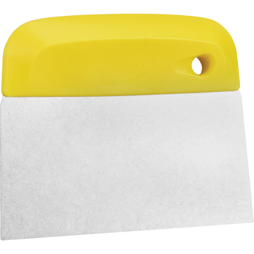 Flexible Stainless Steel Dough Cutter/Scraper, Yellow, 4-1/2" W x 5-3/4" L Waymarc Industries Inc