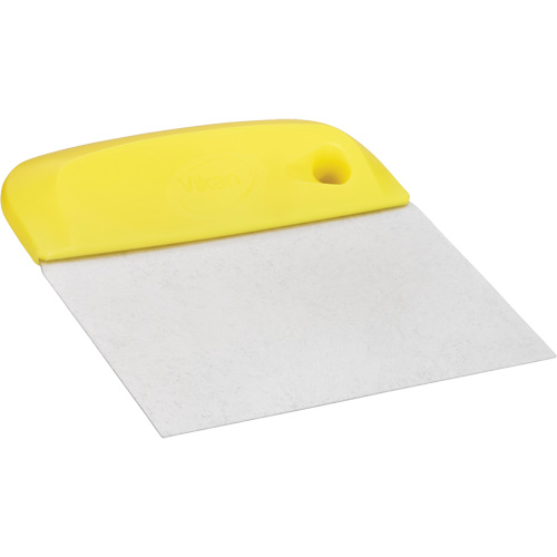 Flexible Stainless Steel Dough Cutter/Scraper, Yellow, 4-1/2" W x 5-3/4" L Waymarc Industries Inc