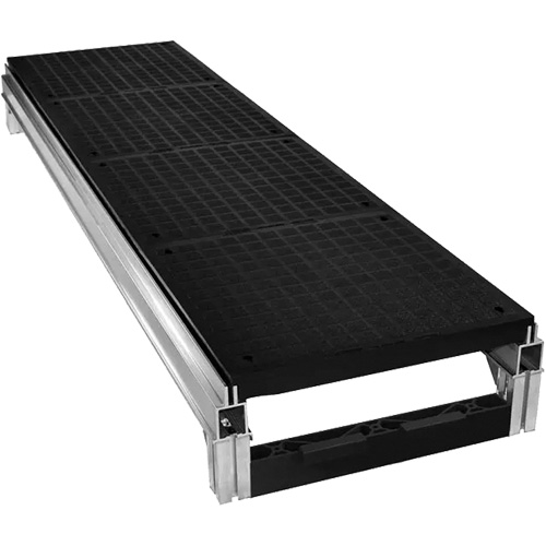 FOUNDATION Smooth Modular Aluminum Work Platform Kit, 18" W x 72" D, 400 lbs. Capacity, All-Welded Waymarc Industries Inc