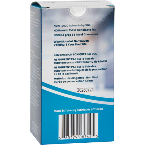 Individually Wrapped Cleaning Wipes, 12 Wipes, 8" x 9-1/2" Waymarc Industries Inc