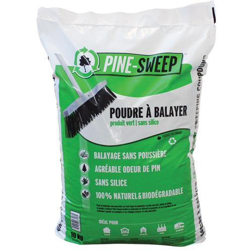 Compos&eacute; de balayage biod&eacute;gradable Pine Sweep, Sac, 22 lb (10 kg) Waymarc Industries Inc