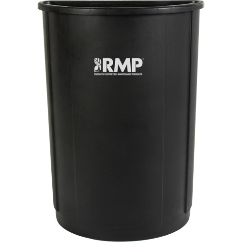 Half-Round Garbage Bin, Polyethylene, 21 US gal. Waymarc Industries Inc