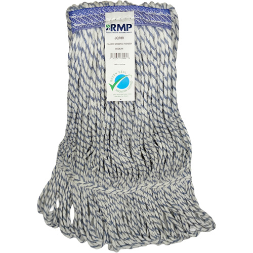 Candy-Striped Mop Head, Floor Finishing, Synthetic, Loop Style Waymarc Industries Inc