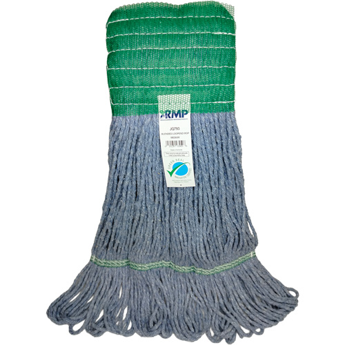 Wide-Band Mop Head, Antimicrobial/Floor Finishing/Specialty, Cotton/Rayon/Synthetic, Loop Style Waymarc Industries Inc