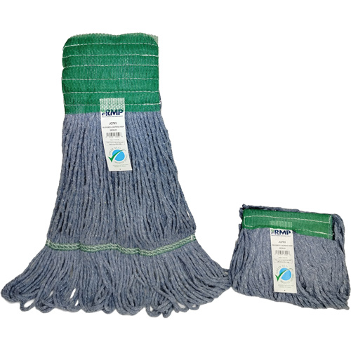 Wide-Band Mop Head, Antimicrobial/Floor Finishing/Specialty, Cotton/Rayon/Synthetic, Loop Style Waymarc Industries Inc