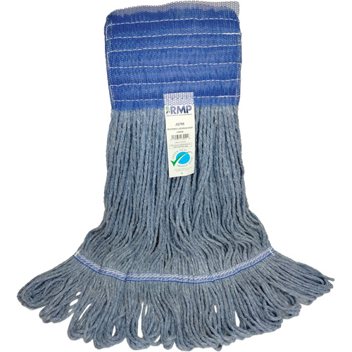 Wide-Band Mop Head, Antimicrobial/Floor Finishing/Specialty, Cotton/Rayon/Synthetic, Loop Style Waymarc Industries Inc