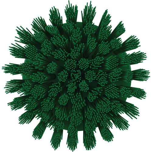 HyDrive Round Drill Brush, Extra Stiff Bristles, 3-1/10" Long, Green Waymarc Industries Inc