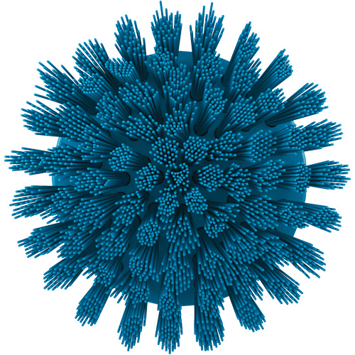Brosse ronde HyDrive pour perceuse, Soies Tr&egrave;s ferme, Longueur de 3-1/10", Bleu Waymarc Industries Inc