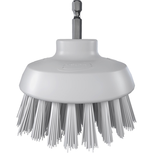 HyDrive Round Drill Brush, Extra Stiff Bristles, 3-1/10" Long, White Waymarc Industries Inc