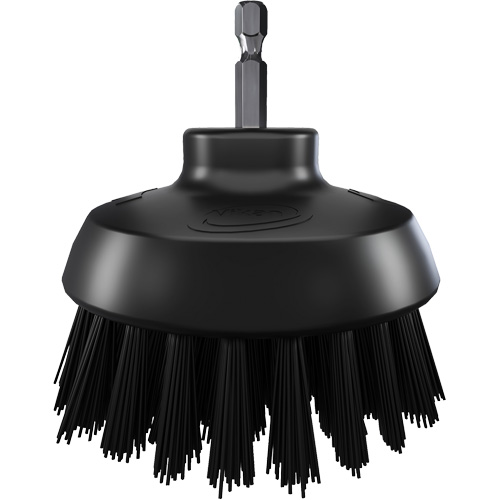 HyDrive Round Drill Brush, Extra Stiff Bristles, 3-1/10" Long, Black Waymarc Industries Inc