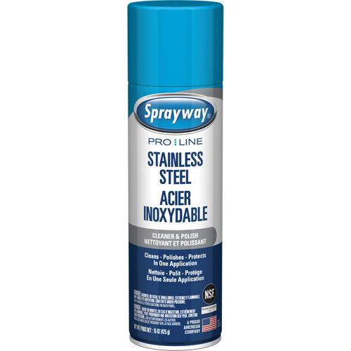 Pro Line Stainless Steel Cleaner & Polish, 15 oz., Aerosol Can Waymarc Industries Inc
