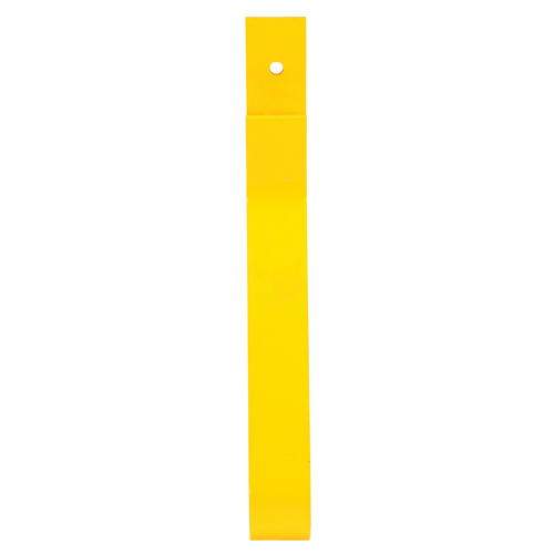 Rail Post, Steel, 10-3/4" L x 24" H, Yellow Waymarc Industries Inc