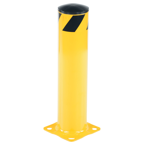 Safety Bollard, Steel, 24" H x 5-1/2" W, Yellow Waymarc Industries Inc