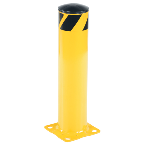 Safety Bollard, Steel, 24" H x 5-1/2" W, Yellow Waymarc Industries Inc