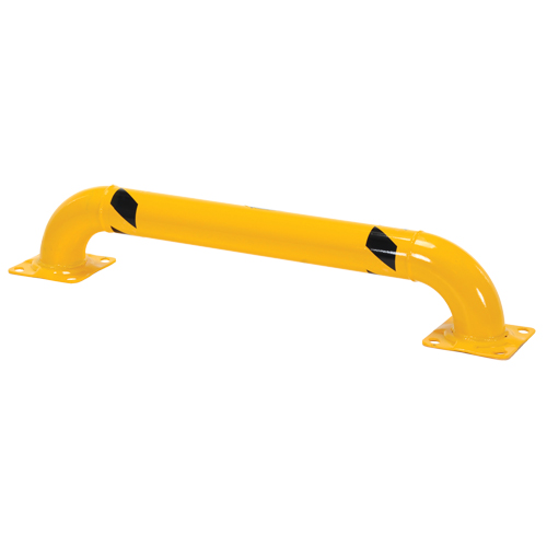 Low Profile Rack Guards, 4' W x 0.75' H, Yellow Waymarc Industries Inc