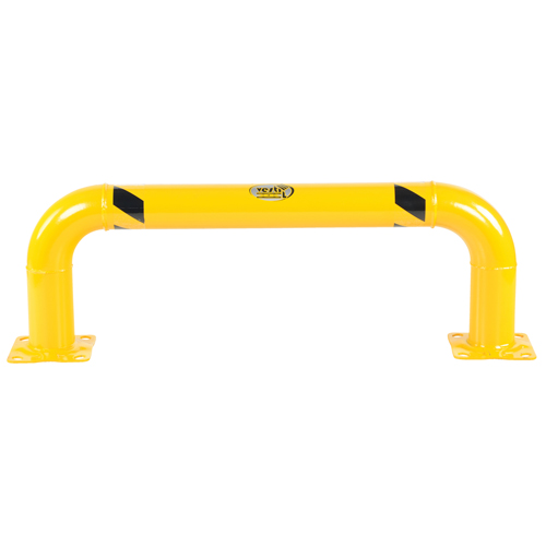 Garde-corps &agrave; profil bas pour rayonnages, 4' la x 1,4' h, Jaune Waymarc Industries Inc