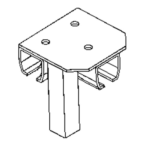 Floor Mount Curtain Partition Connector Waymarc Industries Inc