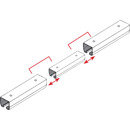 Curtain Partition Track Splicer Waymarc Industries Inc